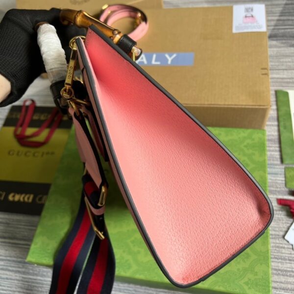 1:1 Replica Gucci Diana Small Tote Bag Pink For Women, Women's Bags 11in/27cm GG
