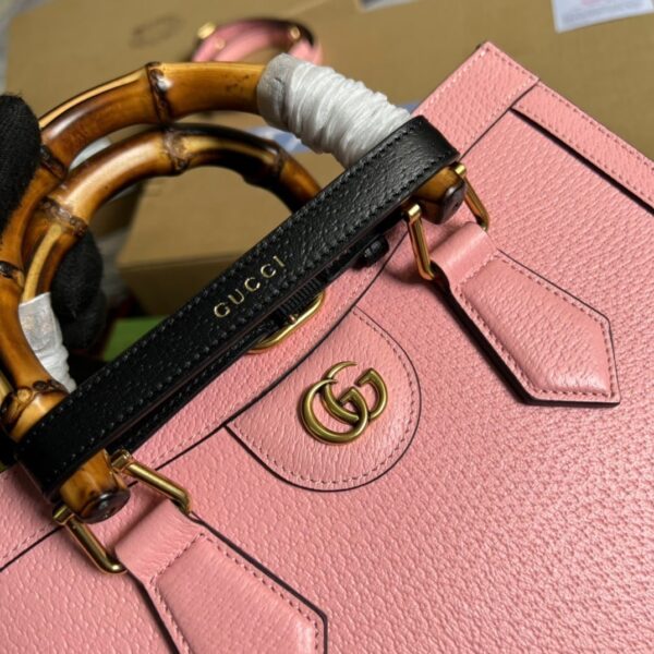 1:1 Replica Gucci Diana Small Tote Bag Pink For Women, Women's Bags 11in/27cm GG