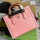 1:1 Replica Gucci Diana Small Tote Bag Pink For Women, Women's Bags 11in/27cm GG