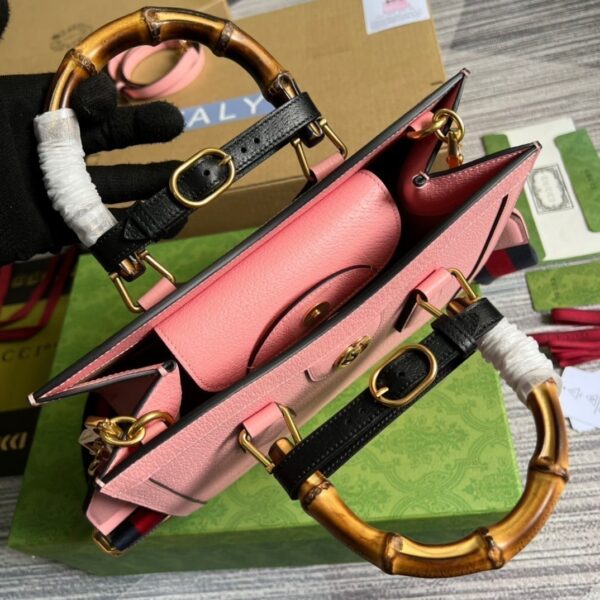 1:1 Replica Gucci Diana Small Tote Bag Pink For Women, Women's Bags 11in/27cm GG
