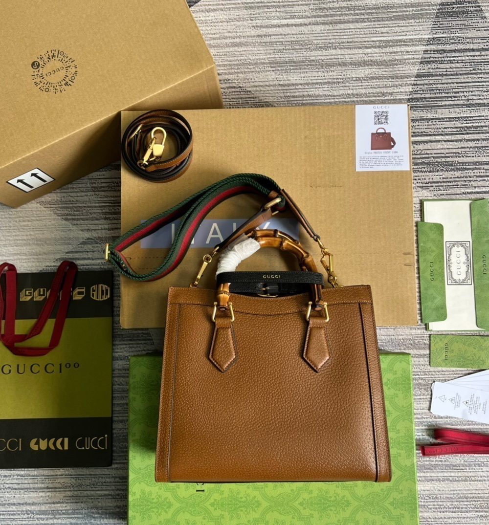 1:1 Replica Gucci Diana Small Tote Bag Red For Women, Women's Bags 11in/27cm GG