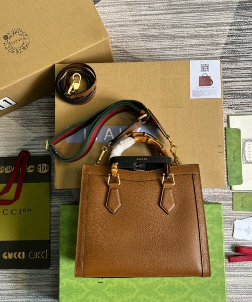 1:1 Replica Gucci Diana Small Tote Bag Red For Women, Women's Bags 11in/27cm GG