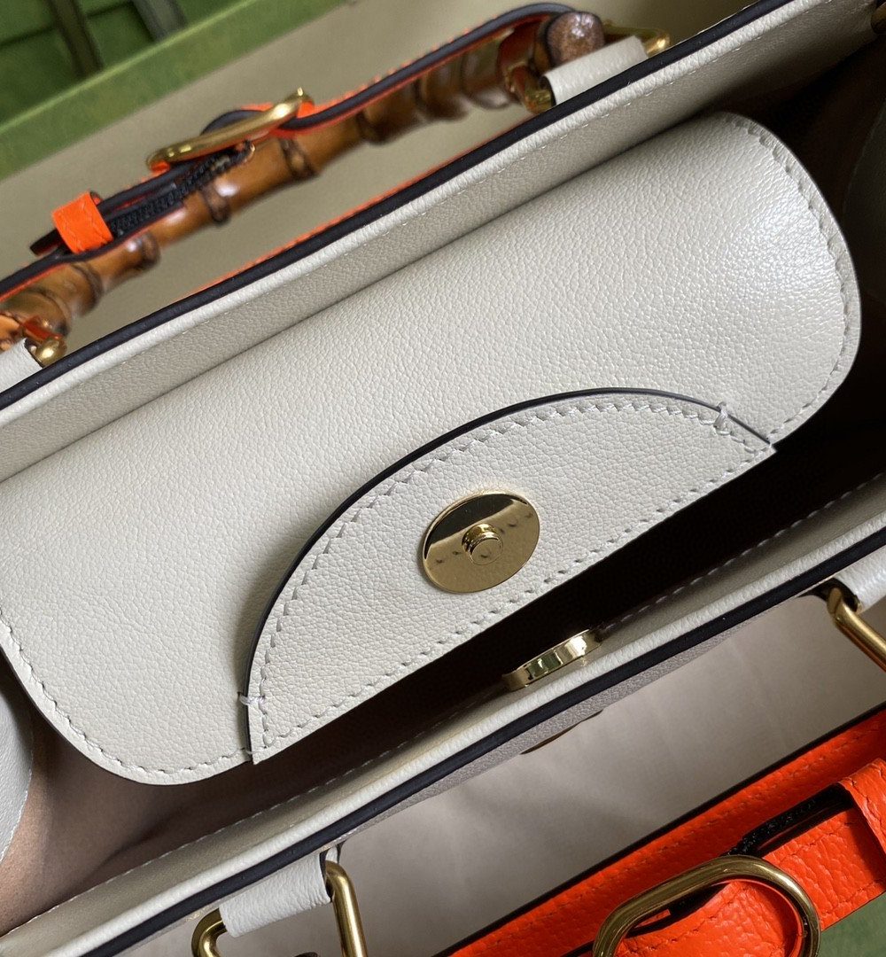 1:1 Replica Gucci Diana Small Tote Bag White For Women 11in/27cm GG 702721 U3ZDT 9196