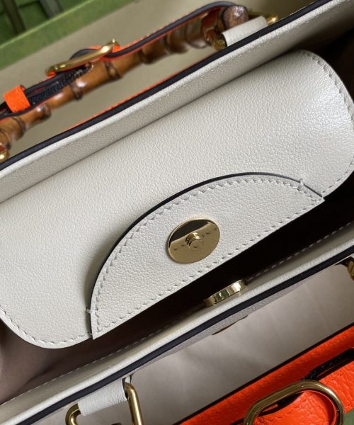 1:1 Replica Gucci Diana Small Tote Bag White For Women 11in/27cm GG 702721 U3ZDT 9196