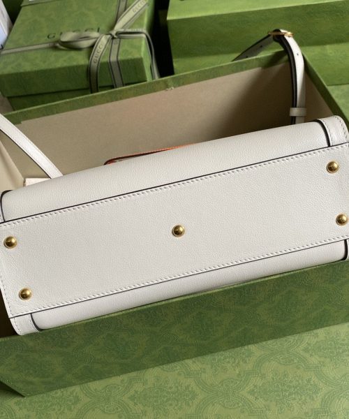 1:1 Replica Gucci Diana Small Tote Bag White For Women 11in/27cm GG 702721 U3ZDT 9196