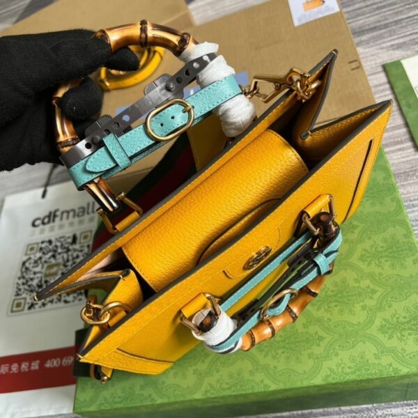 1:1 Replica Gucci Diana Small Tote Bag Yellow For Women, Women's Bags 11in/27cm GG ‎