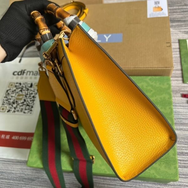 1:1 Replica Gucci Diana Small Tote Bag Yellow For Women, Women's Bags 11in/27cm GG ‎