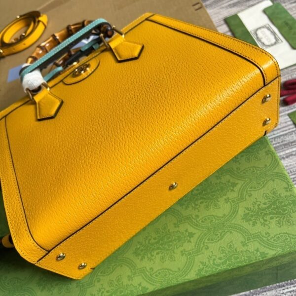 1:1 Replica Gucci Diana Small Tote Bag Yellow For Women, Women's Bags 11in/27cm GG ‎