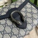 1:1 Replica Gucci Dionysus GG Chain Wallet Beige And Blue Supreme Canvas For Women 8in/20cm 401231 K9GSN 4075