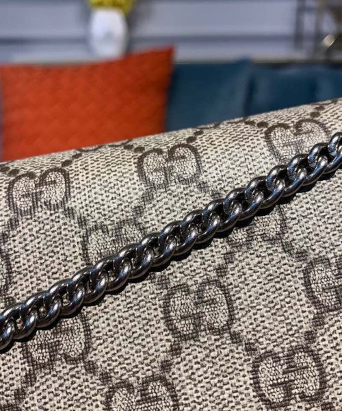 1:1 Replica Gucci Dionysus GG Supreme Super Mini Bag Canvas Beige For Women 6.5in/16.5cm GG 476432 KHNRN 8642