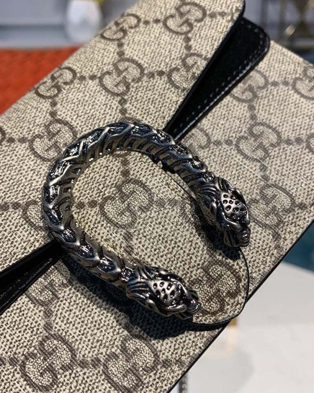 1:1 Replica Gucci Dionysus GG Supreme Super Mini Bag Canvas Beige For Women 6.5in/16.5cm GG 476432 KHNRN 8642