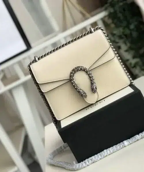 1:1 Replica Gucci Dionysus Mini Bag White For Women 7.5in/20cm GG 421970 0K7JN 9680
