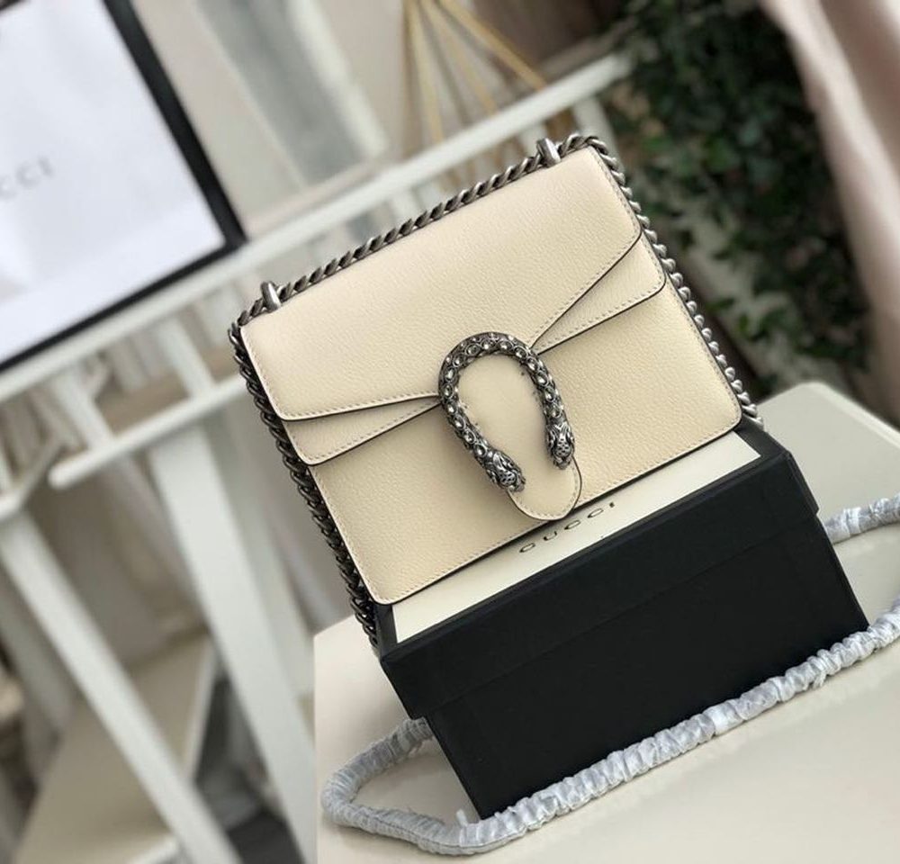 1:1 Replica Gucci Dionysus Mini Bag White For Women 7.5in/20cm GG 421970 0K7JN 9680