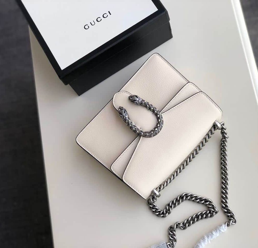 1:1 Replica Gucci Dionysus Mini Bag White For Women 7.5in/20cm GG 421970 0K7JN 9680