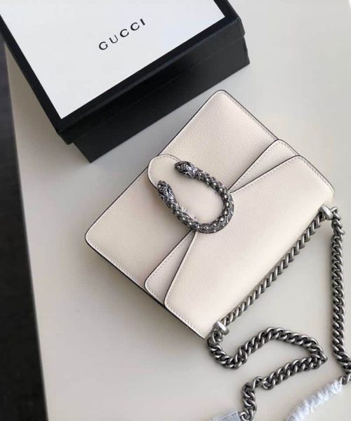 1:1 Replica Gucci Dionysus Mini Bag White For Women 7.5in/20cm GG 421970 0K7JN 9680