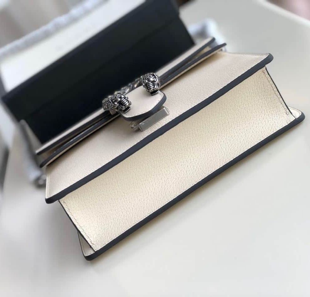 1:1 Replica Gucci Dionysus Mini Bag White For Women 7.5in/20cm GG 421970 0K7JN 9680