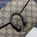 1:1 Replica Gucci Dionysus Mini Chain Bag Beige/Ebony GG Supreme Canvas For Women 8in/20cm GG 401231 KHNSN 8642