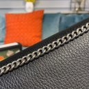 1:1 Replica Gucci Dionysus Mini Chain Bag Black Metal-Free Tanned For Women 8in/20cm GG 401231 CAOGN 8176