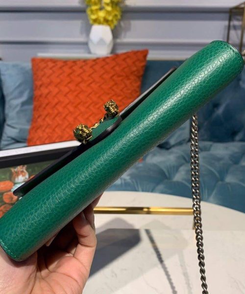1:1 Replica Gucci Dionysus Mini Chain Bag Emerald Green Metal-Free Tanned For Women 8in/20cm GG 401231 CAOGX 3120
