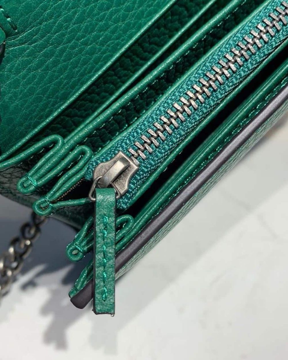 1:1 Replica Gucci Dionysus Mini Chain Bag Emerald Green Metal-Free Tanned For Women 8in/20cm GG 401231 CAOGX 3120