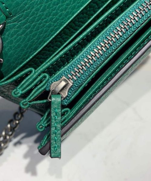 1:1 Replica Gucci Dionysus Mini Chain Bag Emerald Green Metal-Free Tanned For Women 8in/20cm GG 401231 CAOGX 3120