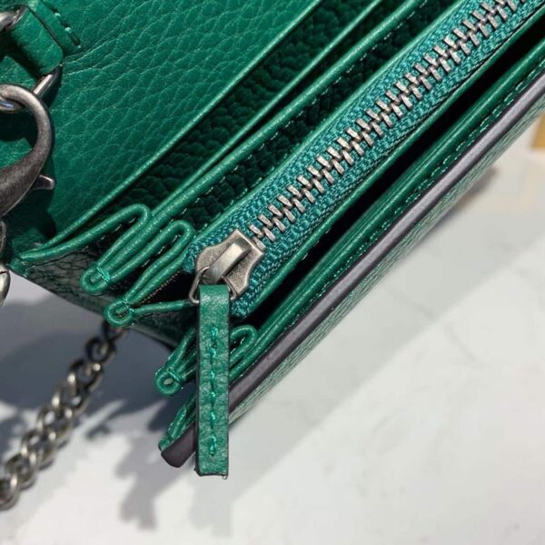 1:1 Replica Gucci Dionysus Mini Chain Bag Emerald Green Metal-Free Tanned For Women 8in/20cm GG 401231 CAOGX 3120