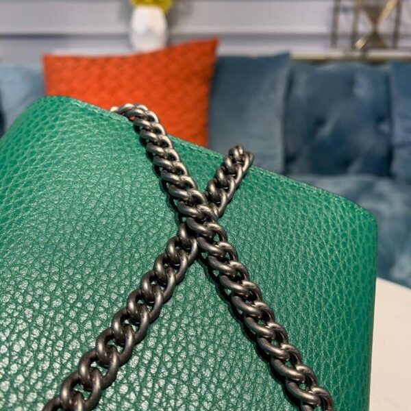 1:1 Replica Gucci Dionysus Mini Chain Bag Emerald Green Metal-Free Tanned For Women 8in/20cm GG 401231 CAOGX 3120