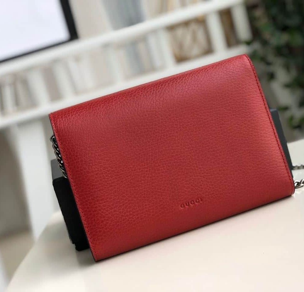 1:1 Replica Gucci Dionysus Mini Chain Bag Hibiscus Red Metal-Free Tanned For Women 8in/20cm GG 401231 CAOGX 8990