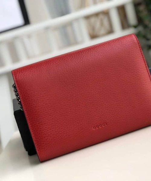 1:1 Replica Gucci Dionysus Mini Chain Bag Hibiscus Red Metal-Free Tanned For Women 8in/20cm GG 401231 CAOGX 8990