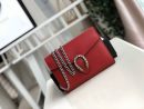 1:1 Replica Gucci Dionysus Mini Chain Bag Hibiscus Red Metal-Free Tanned For Women 8in/20cm GG 401231 CAOGX 8990