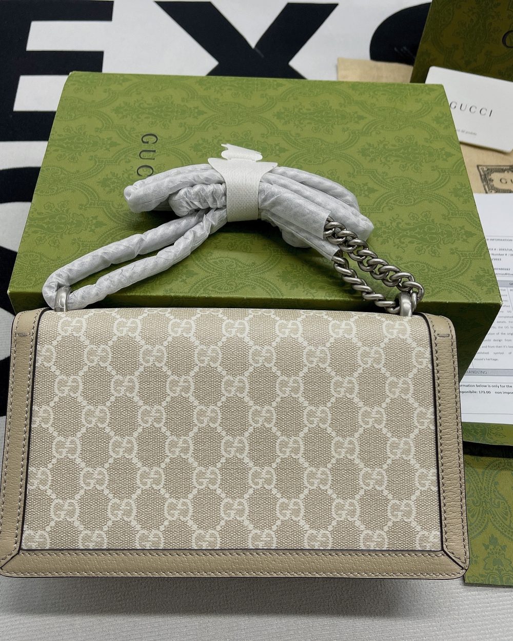 1:1 Replica Gucci Dionysus Small GG Bag Beige For Women, Women's Bags 10in/25cm GG 499623 UULBN 9683