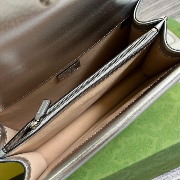1:1 Replica Gucci Dionysus Small Shoulder Bag Silver For Women, Women's Bags 10in/26cm GG 499623 1TRBN 8173
