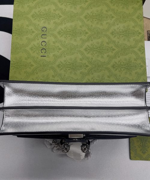 1:1 Replica Gucci Dionysus Small Shoulder Bag Silver For Women, Women's Bags 10in/26cm GG 499623 1TRBN 8173
