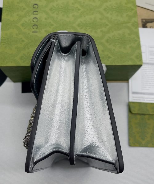1:1 Replica Gucci Dionysus Small Shoulder Bag Silver For Women, Women's Bags 10in/26cm GG 499623 1TRBN 8173