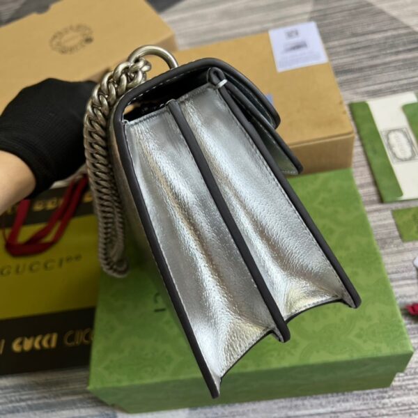1:1 Replica Gucci Dionysus Small Shoulder Bag Silver For Women, Women's Bags 10in/26cm GG 499623 1TRBN 8173