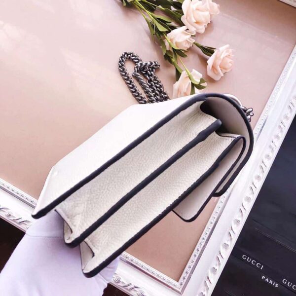 1:1 Replica Gucci Dionysus Small Shoulder Bag White For Women 11in/28cm GG 400249 0K7JN 9680