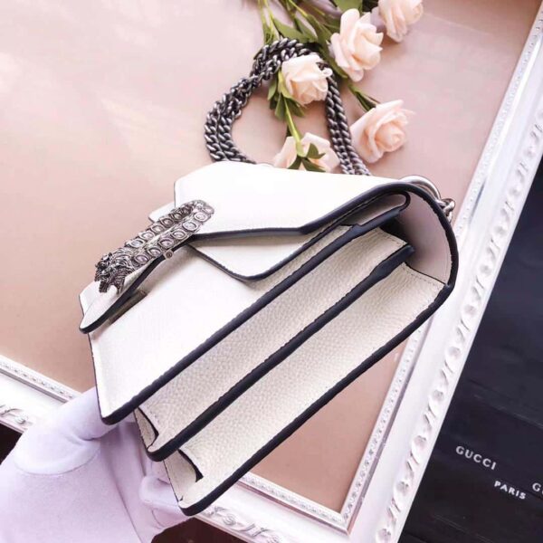 1:1 Replica Gucci Dionysus Small Shoulder Bag White For Women 11in/28cm GG 400249 0K7JN 9680