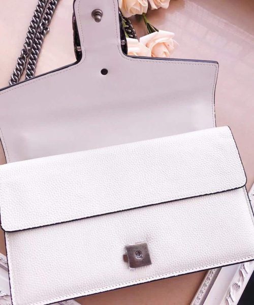 1:1 Replica Gucci Dionysus Small Shoulder Bag White For Women 11in/28cm GG 400249 0K7JN 9680