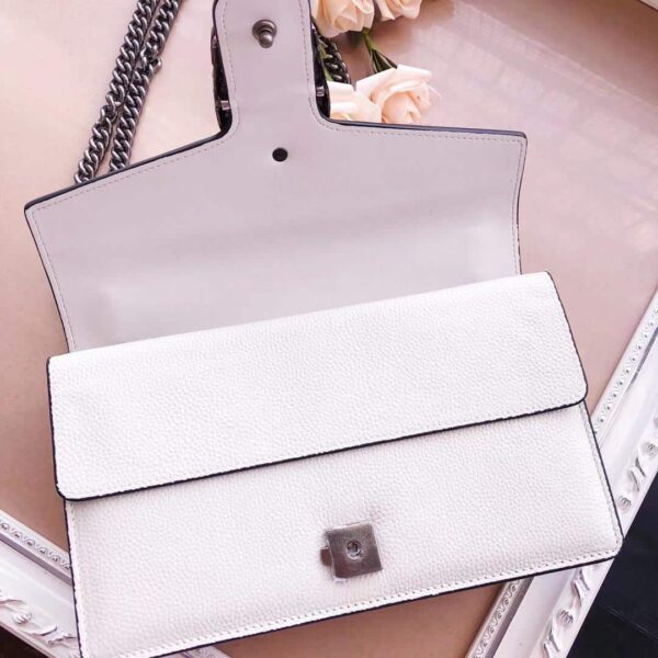 1:1 Replica Gucci Dionysus Small Shoulder Bag White For Women 11in/28cm GG 400249 0K7JN 9680