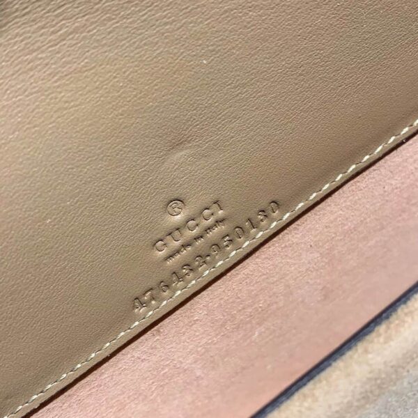 1:1 Replica Gucci Dionysus Super Mini Bag Emerald GG Supreme Canvas Made Using An Earth-Conscious Process With Taupe Detail For Women 6.5in/16.5cm GG ‎476432 KHNRN 8642