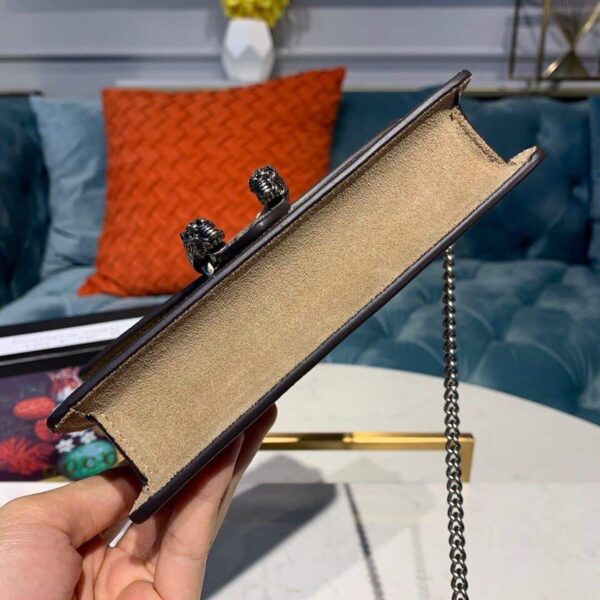 1:1 Replica Gucci Dionysus Super Mini Bag Emerald GG Supreme Canvas Made Using An Earth-Conscious Process With Taupe Detail For Women 6.5in/16.5cm GG ‎476432 KHNRN 8642
