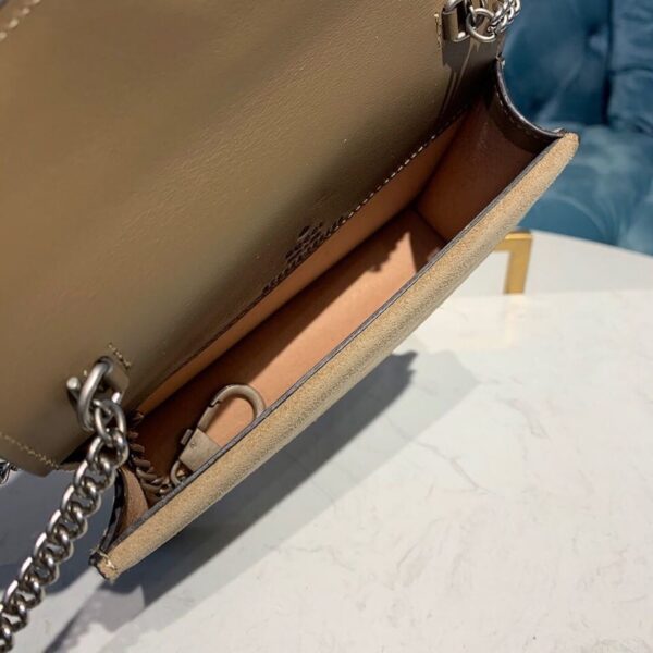 1:1 Replica Gucci Dionysus Super Mini Bag Emerald GG Supreme Canvas Made Using An Earth-Conscious Process With Taupe Detail For Women 6.5in/16.5cm GG ‎476432 KHNRN 8642