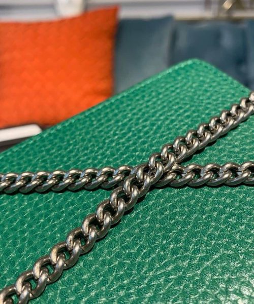 1:1 Replica Gucci Dionysus Super Mini Bag Emerald Green Metal-Free Tanned For Women 6.5in/16.5cm GG 476432 CAOGX 3120