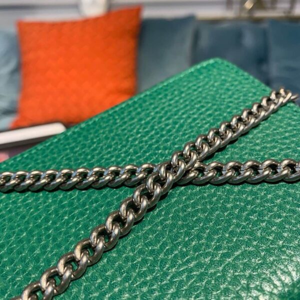 1:1 Replica Gucci Dionysus Super Mini Bag Emerald Green Metal-Free Tanned For Women 6.5in/16.5cm GG 476432 CAOGX 3120