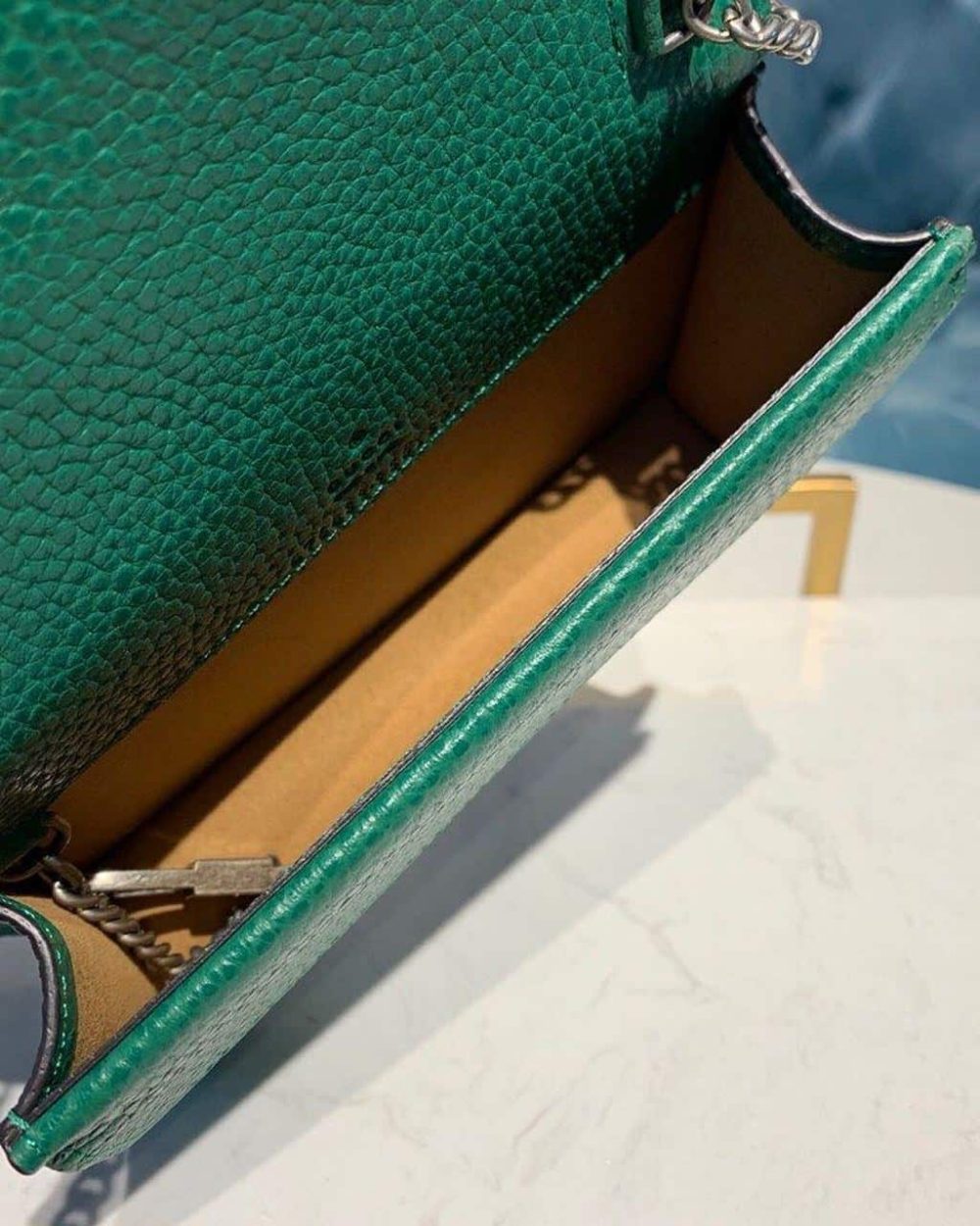 1:1 Replica Gucci Dionysus Super Mini Bag Emerald Green Metal-Free Tanned For Women 6.5in/16.5cm GG 476432 CAOGX 3120