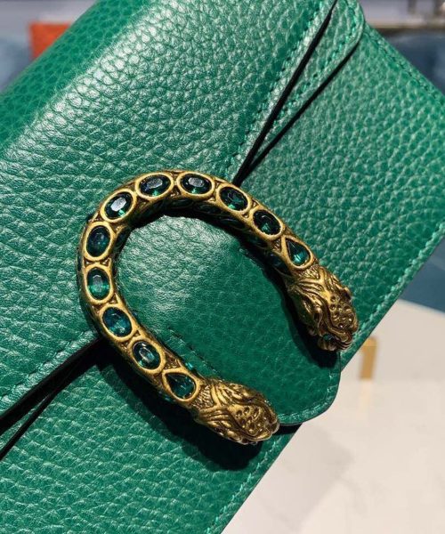 1:1 Replica Gucci Dionysus Super Mini Bag Emerald Green Metal-Free Tanned For Women 6.5in/16.5cm GG 476432 CAOGX 3120