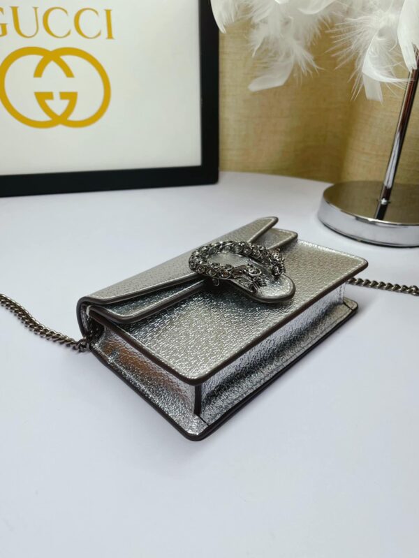 1:1 Replica Gucci Dionysus Super Mini Bag Silver For Women, Women's Bags 6.5in/17cm GG 476432 1TRBN 8173