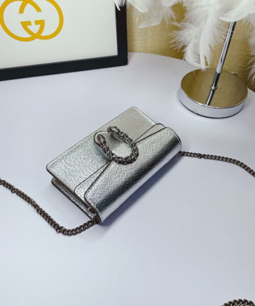 1:1 Replica Gucci Dionysus Super Mini Bag Silver For Women, Women's Bags 6.5in/17cm GG 476432 1TRBN 8173