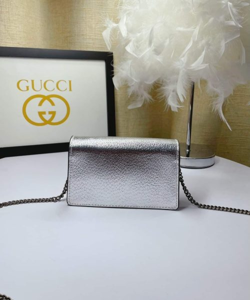 1:1 Replica Gucci Dionysus Super Mini Bag Silver For Women, Women's Bags 6.5in/17cm GG 476432 1TRBN 8173