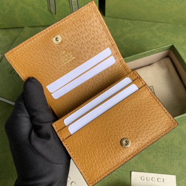 Gucci Disney KAI Brown Card Case Wallet For Men, Men's Wallet 11cm/4.3in GG